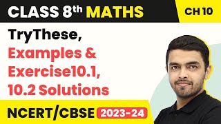 Visualising Solid Shapes  Examples amp Exercise101 102Solutions  Class 8 NCERT Maths Chapter 10 [upl. by Haropizt88]