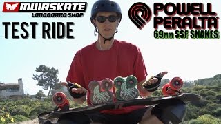 Test Ride Powell Peralta Snakes Wheels  MuirSkate Longboard Shop [upl. by Ceciley]