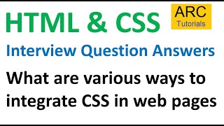 HTML CSS Interview Questions and Answers  4  html css interview questions freshers [upl. by Licec]