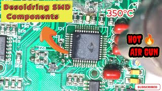 quotHow to Desolder SMD Components A StepbyStep Guidequotsoldering microsoldering hotairgun smd [upl. by Maillil]