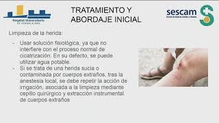 Sesion clínica Manejo de heridas traumáticas de partes blandas [upl. by Lorimer799]