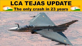 LCA Tejas first ever CRASH  Pilot ejects safely [upl. by Blackstock]