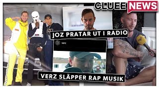 JOZ PRATAR UT I RADIO OM JOAKIM LUNDELL Clueenews VERZ BÖRJAR MED RAP MUSIK [upl. by Buchanan]