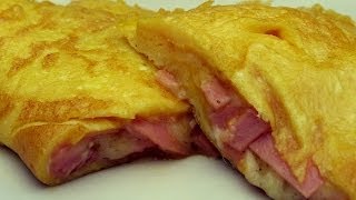 Salami Cheese Omelette Recipe [upl. by Ev]