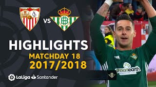 Resumen de Sevilla FC vs Real Betis 35 J18 20172018 [upl. by Franny]