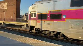 Inbound NewburyportRockport Line train at Chelsea MBTA Station [upl. by Chang]