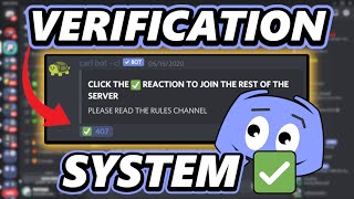 How to make a Discord verification system 2021 [upl. by Leopoldeen]