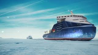 quotLeaderquot Worlds Biggest Most Powerful Icebreaker From Russia [upl. by Elnukeda]