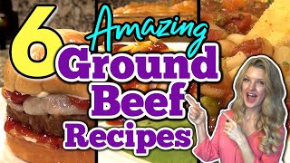 6 Unbelievable GROUND BEEF RECIPES you DONT want to MISS  Tasty Dinner Recipes Using GROUND B [upl. by Reeba]