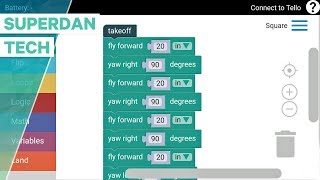 Ryze Tello drone  How to program your Tello with DroneBlocks App [upl. by Celene824]