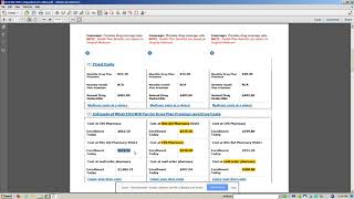 How to Read your Medicare Drug Plan comparison PDP comparison [upl. by Nimaj]