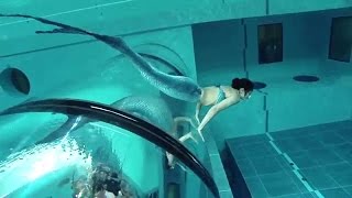 Mermaid Show In Worlds Deepest Pool Y40 [upl. by Jude579]