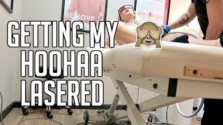 GETTING BRAZILIAN  BIKINI LINE LASER HAIR REMOVAL [upl. by Nah]