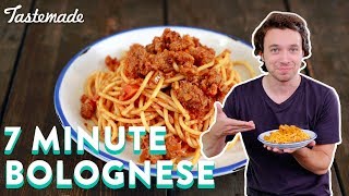 Delicious Bolognese In 7 Minutes  Frankie Celenza [upl. by Scheck274]