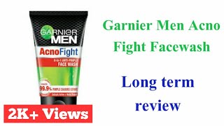 Garnier Men Acno Fight Facewash Review Long term review You should buy or not [upl. by Toney]