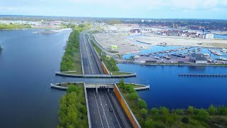 WATER BRIDGE HARDERWIJK NORTH HOLLAND [upl. by Nnayecats]