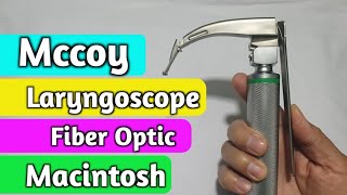 Laryngoscope  Laryngoscope Macintosh Fiber Optic Mccoy [upl. by Ataynik]