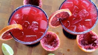 Cocktail Recipe Blood Orange Margarita Recipe by CookingForBimboscom [upl. by Anilecram]