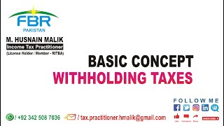 Basic Concept of Withholding Taxes [upl. by Ahterahs]