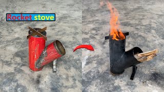 How to make a Rocket stove from an old fire extinguisher  Best Rocket Stove [upl. by Lareena]