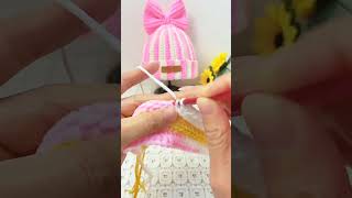 ✨ Learn How to Crochet a Striped Hat 🎩 shorts trending [upl. by Gesner]