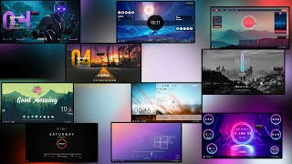 Best of best  Top 10 rainmeter skins [upl. by Rehpotsihc195]