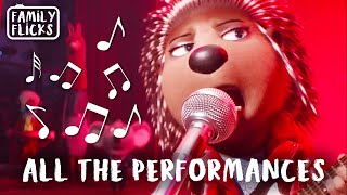 All The Performances  Sing 2016 and Sing 2 2021  Family Flicks [upl. by Otreblif552]