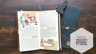 May Travelers Notebook Flip Through [upl. by Quintilla741]