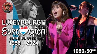 Luxembourg 🇱🇺 in Eurovision Song Contest 19562024 [upl. by Fachanan]