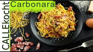 Carbonara nach original Rezept lecker selber machen  ohne Sahne [upl. by Corty]