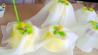 Easy Hand Painted Silk Scarf for Beginners  Handmade Gift  Silk Art for Beginners [upl. by Anneliese36]