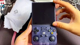 R36Max Handheld Game Console Unboxing and First impressions Review and Test Gameplay [upl. by Neyugn935]