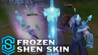 Frozen Shen 2016 Update Skin Spotlight  PreRelease  League of Legends [upl. by Regni]