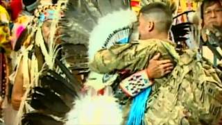 Special Military Homecoming  2014 Gathering of Nations  PowWowscom [upl. by Ahteres]