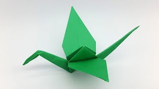 How to make a Paper Crane  Origami Crane Folding Instructions [upl. by Aurore]