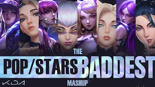 THE BADDEST x POPSTARS  KDA Mashup ft GIDLE Madison Beer Jaira Burns Wolftyla amp Bea Miller [upl. by Lombardo75]