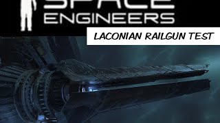 Space Engineers  Laconian Railgun Turret [upl. by Llennej]