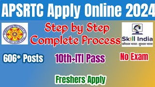 APSRTC Apprentice Apply Online Process 2024 TeluguAPSRTC Apprenticeship 2024 Application Process [upl. by Lucilla]