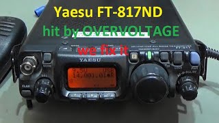 226 Repair Yaesu FT817ND hit by Overvoltage [upl. by Kobi617]