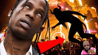 Travis Scott Astro World Concert 2021 DËMON Spotted Jumping Into Crowd Slowed Down Footage [upl. by Anined]