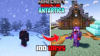 I Survived 100 Days In ANTARTICA In Minecraft Hardcore  Lordn Gaming [upl. by Essilec]