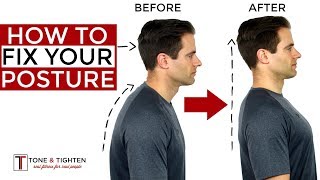 How To Correct Your Posture  5 Home Exercises To Fix Your Posture [upl. by Yhtur]