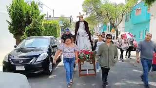 Fiesta Patronal en Honor a Jesús Nazareno Procesión con Naturales de Azcapotzalco 4Agosto2024 [upl. by Merete556]