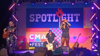 Allie Colleen quotHalos and Hornsquot at CMA Fest Spotlight Stage 6724 [upl. by Aikyt]