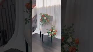 DIY Floral chair [upl. by Arreit]