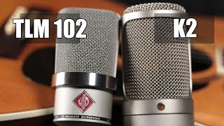 Neumann TLM 102 vs Rode K2 acoustic guitar pt1 [upl. by Ortrude]