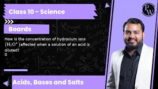 How is the concentration of hydronium ions H3Oaffected when a solution of an acid is diluted [upl. by Aden648]