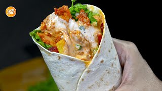 Tastiest Chicken Wrap Easy and Delicious Recipe By Samina Food Story [upl. by Chemaram]