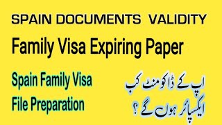 Family Visa Expiring Paper  Spain Family Reunion visa File Preparation Appointment of bls spain [upl. by Gonta]