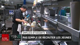 Emplois étudiants  pas simple de recruter les jeunes [upl. by Leddy680]